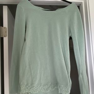LC Lauren Conrad medium green sweater